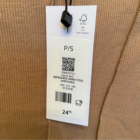 Dynamite Beige Funnel Neck Tank Top - Picture 5 of 8